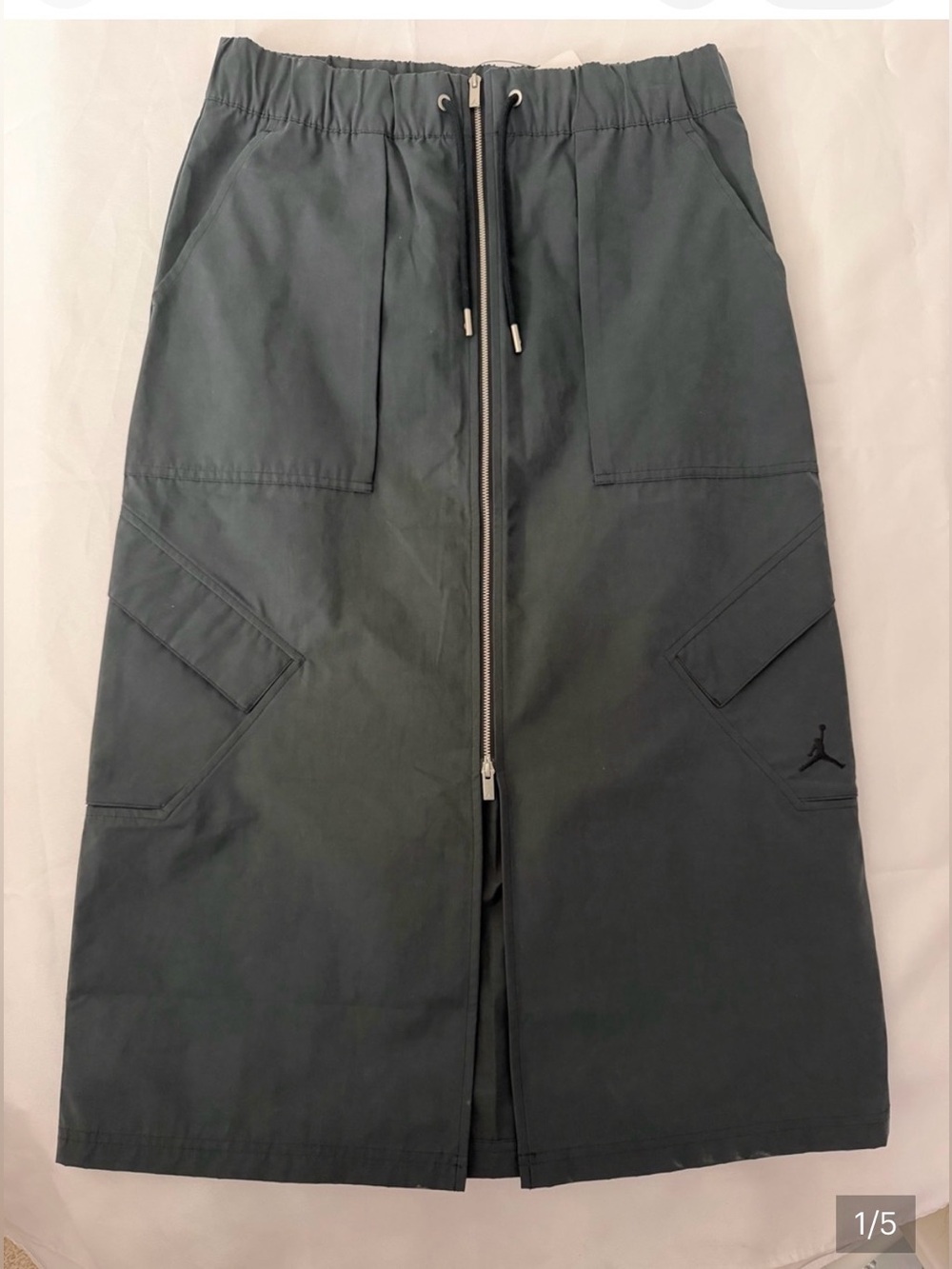 Jordan Chicago Dark Gray Full-Zip Cargo Skirt